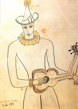 Dibujo de Federico Garcí­a Lorca, julio de 1925.