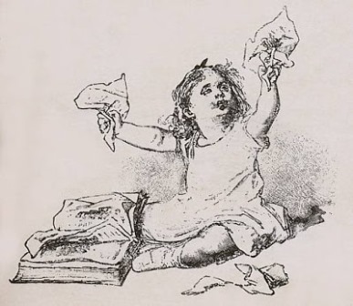 Ilustración para el cuento 'Nené traviesa', tomado de la edición facsimilar de 'La Edad de Oro', de José Martí­.