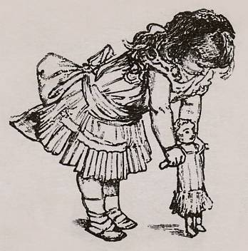 Ilustración para el cuento 'La muñeca negra', tomado de la edición facsimilar de 'La Edad de Oro', de José Martí­.