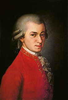 Retrato póstumo de W. A. Mozart, obra de Barbara Krafft, 1819.